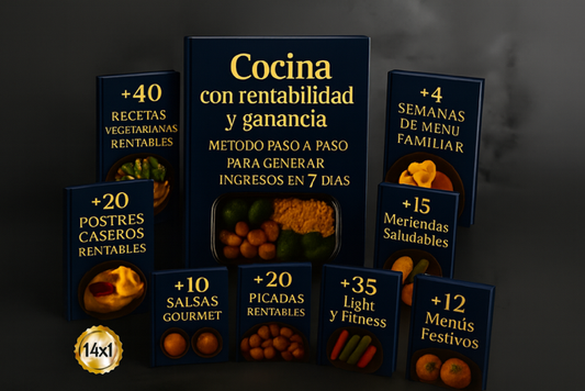 3 Ebooks con +200 recetas + 12 Bonus de regalo 🎁